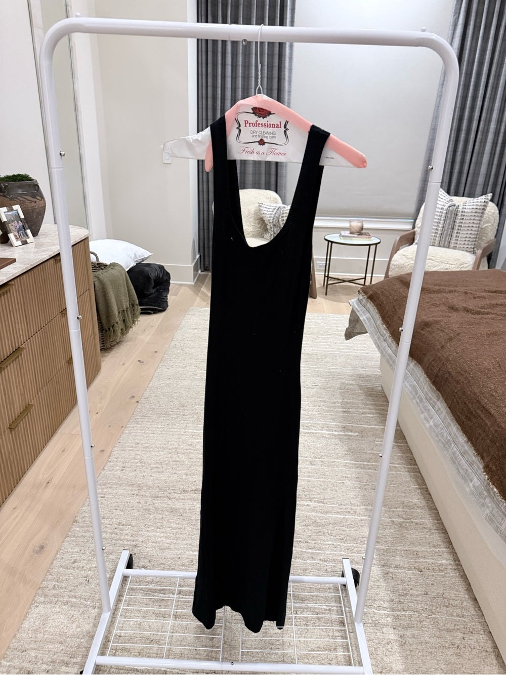 Abercrombie & Fitch Black Scoop-Back Maxi Dress