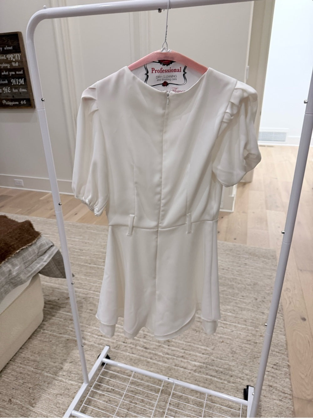 Lavender Brown White Kendra Romper (Brand New with Belt!)