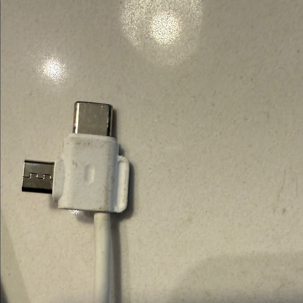 White Portable Charger