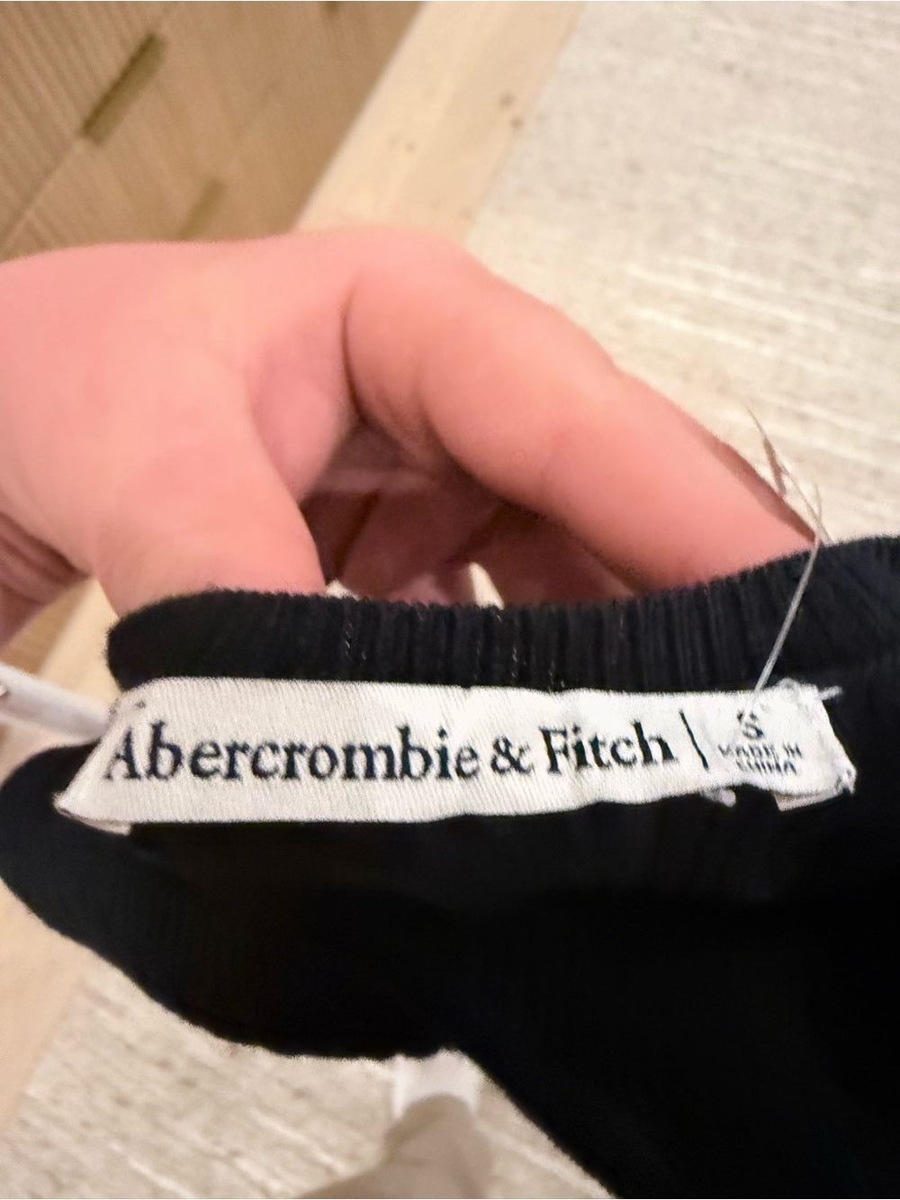 Abercrombie & Fitch Black Scoop-Back Maxi Dress