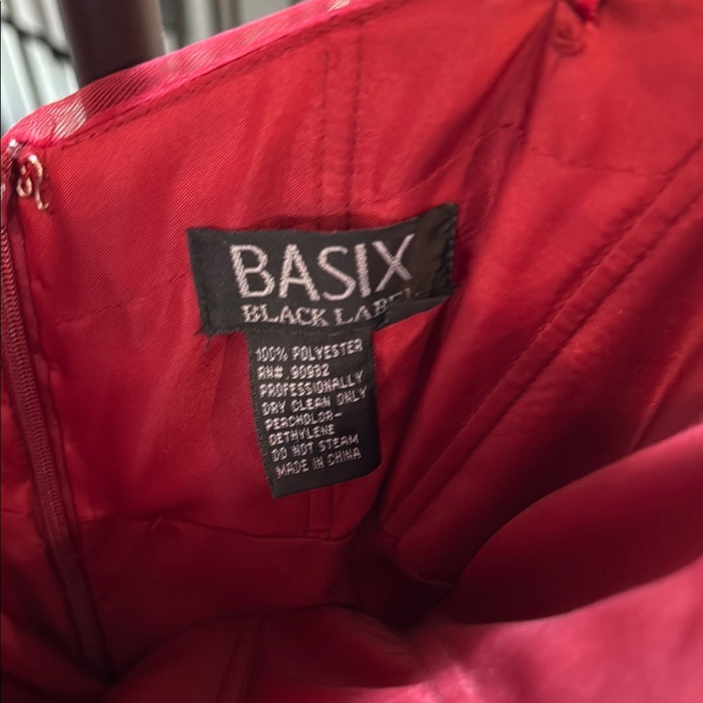Elegant Burgundy Evening Gown