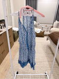 Poupette St. Barth Blue and White Floral Sundress