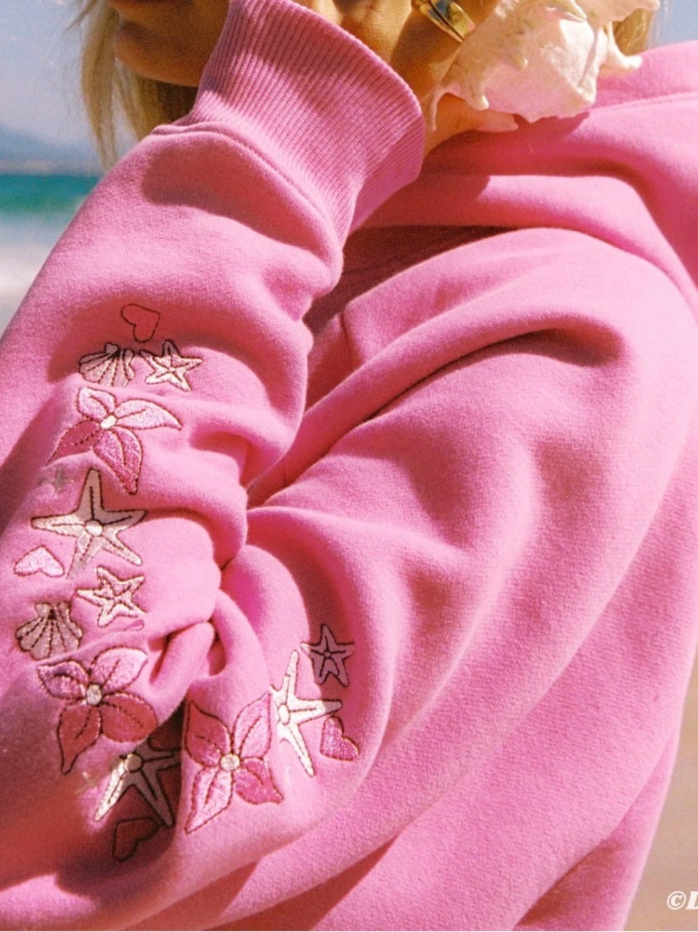 Pink Palm Puff Disney Pink "Under The Sea" Ariel Hoodie BRAND NEW!!