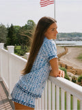 NWT Limited Edition Pink Palm Puff Pajamas in Cape Cod